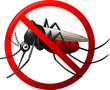 Stop mosquito symbol