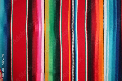 Poncho Mexican background Mexico cinco de mayo rug serape fiesta with stripes b Poster