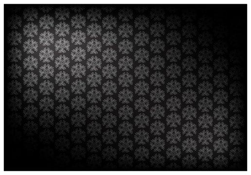 Black Color of Thai Vintage Wallpaper Pattern Background