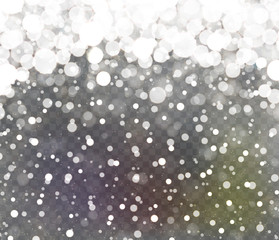 Wall Mural - falling sparkling transparent glitter. snowy blurred background.