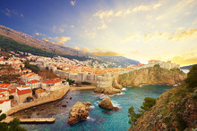 View On Ancient Castle In Dubrovnik. Croatia.