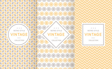 Wall Mural - soft different vector seamless patterns