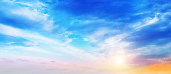 Wall Mural - dramatic sky and clouds