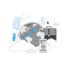 Poster - cloud computing business database storage services web