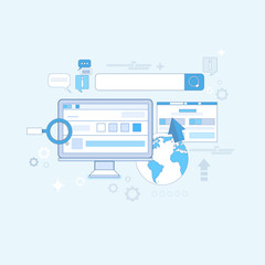 Poster - web search digital content information technology business
