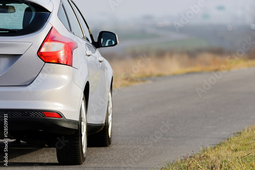 Gray car. Wallpaper Mural