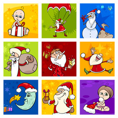 Wall Mural - Christmas cards set