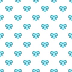 Canvas Print - Diaper pattern. Cartoon illustration of diaper vector pattern for web