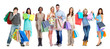 © grinny - Group of shopping customers.
