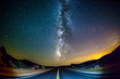 Road Heading Into Milky Way Galaxy