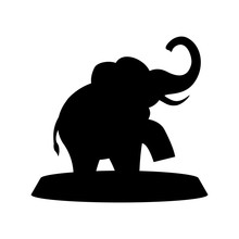Circus Elephant Cartoon Icon Vector Illustration Graphic Design