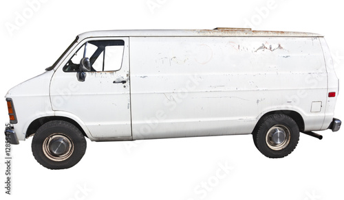 white utility van