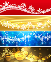 Sticker - snowflake background