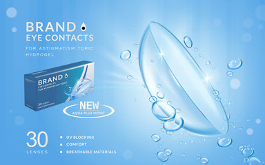 Eye contacts ads template