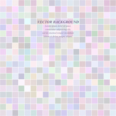 Poster - Light abstract pixel square mosaic background