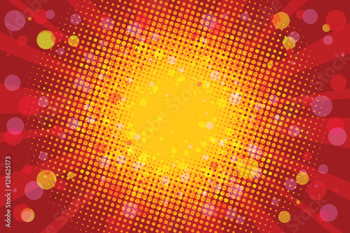 Cuadros en Lienzo Warm Sunny carnival background