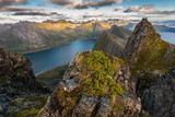 Fototapeta Do pokoju - View from Husfjellet Mountain on Senja Island, Norway