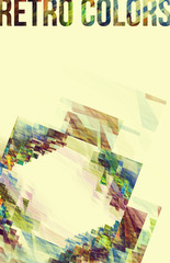 Poster - Abstract colorful background for retro style poster