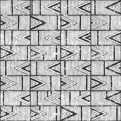 Wall Mural - vector seamless tribal pattern. hand-drawn background.