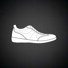 Canvas Print - Man casual shoe icon