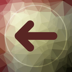 Poster - Left arrow icon