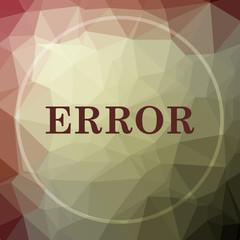 Canvas Print - error icon