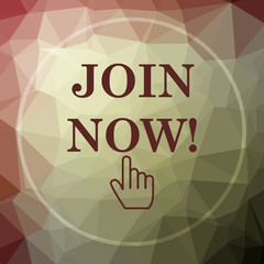 Wall Mural - Join now icon