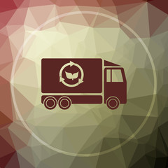 Sticker - Eco truck icon