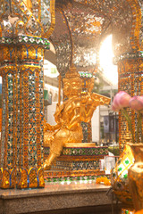 Wall Mural - The four-faced Brahma statue at Ratchaprasong Junction,Bangkok,Thailand.