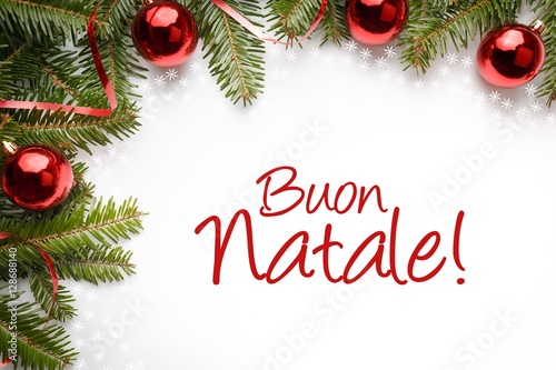Buon Natale Messages.Christmas Decorations With Message In Italian Buon Natale Buy This Stock Photo And Explore Similar Images At Adobe Stock Adobe Stock