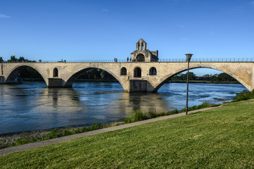 Wall Mural - Pont Saint-Benezet on the Rhone River in Avignon, France