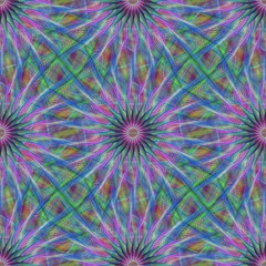 Poster - Seamless abstract fractal pattern background