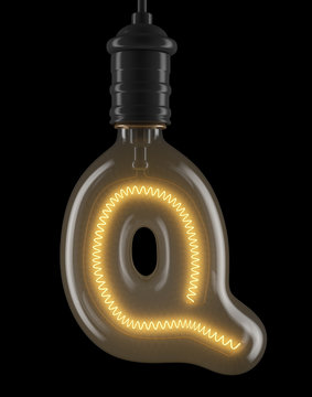 Bulb light font
