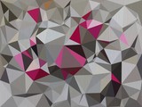 Gray and pink polygon triangle abstract illustration background