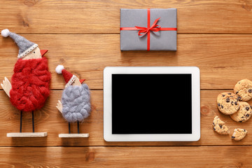 Fototapete - Christmas online shopping background