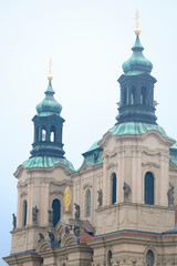 Wall Mural - Prague, Czechia - November, 21, 2016: St. Nicholas Church on Old Town Square in Prague, Czechia