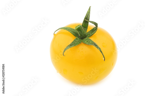 fresh dutch yellow tasty tom tomato on a white background Tablou Canvas