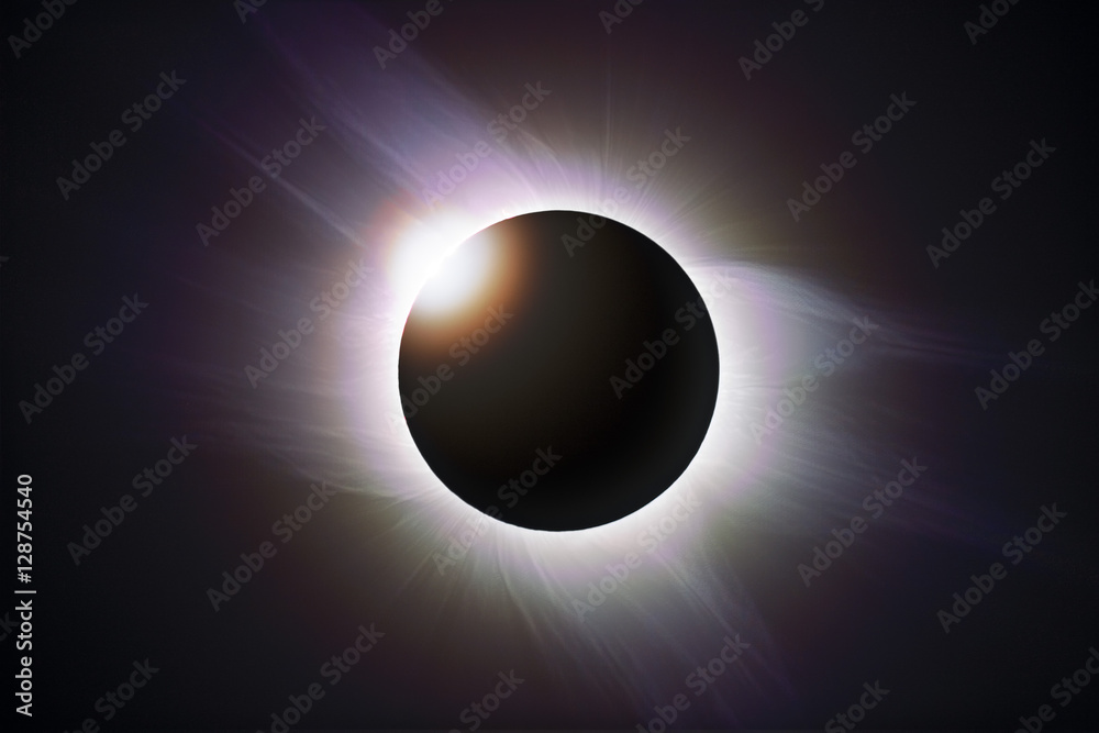 Stock-Illustration „Diamond Ring Total Solar Eclipse“ | Adobe Stock