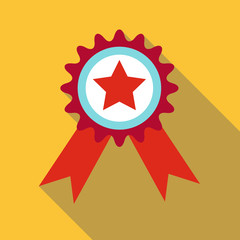 champion medal icon. flat illustration of champion medal vector icon for web design