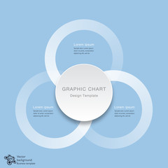 Wall Mural - Infographics Vector Background 3-Step Process 