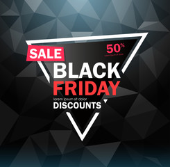 Poster - Black friday sale design. conceptual layout