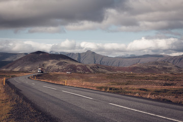 Wall Mural - Endless Icelandic Highway