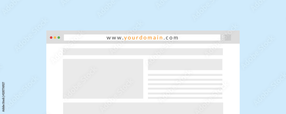 Get best domain website to grow your sales and business, vector illustration - obrazy, fototapety, plakaty 