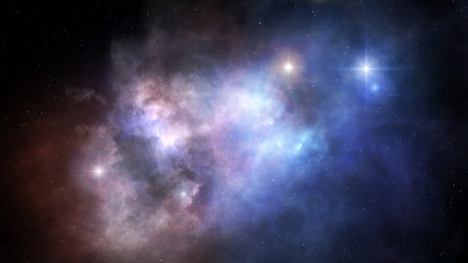 Wall Mural - nebulae in outer space