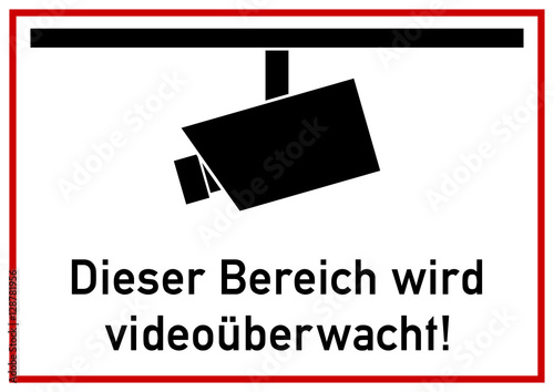 vss18 VideoSurveillanceSign vss - ks151 Kombi-Schild ...