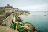 Fototapeta Na drzwi - Saint Malo, coastal city in Brittany, France