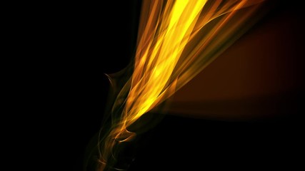 Wall Mural - An abstract flame background loop over black background.