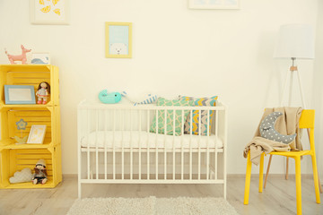 Poster - Interior of modern baby room