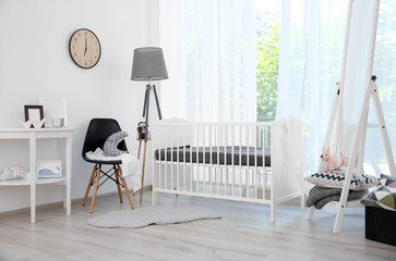 Sticker - Interior of modern baby room