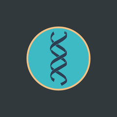 Canvas Print - DNA, genetic sign icon vector